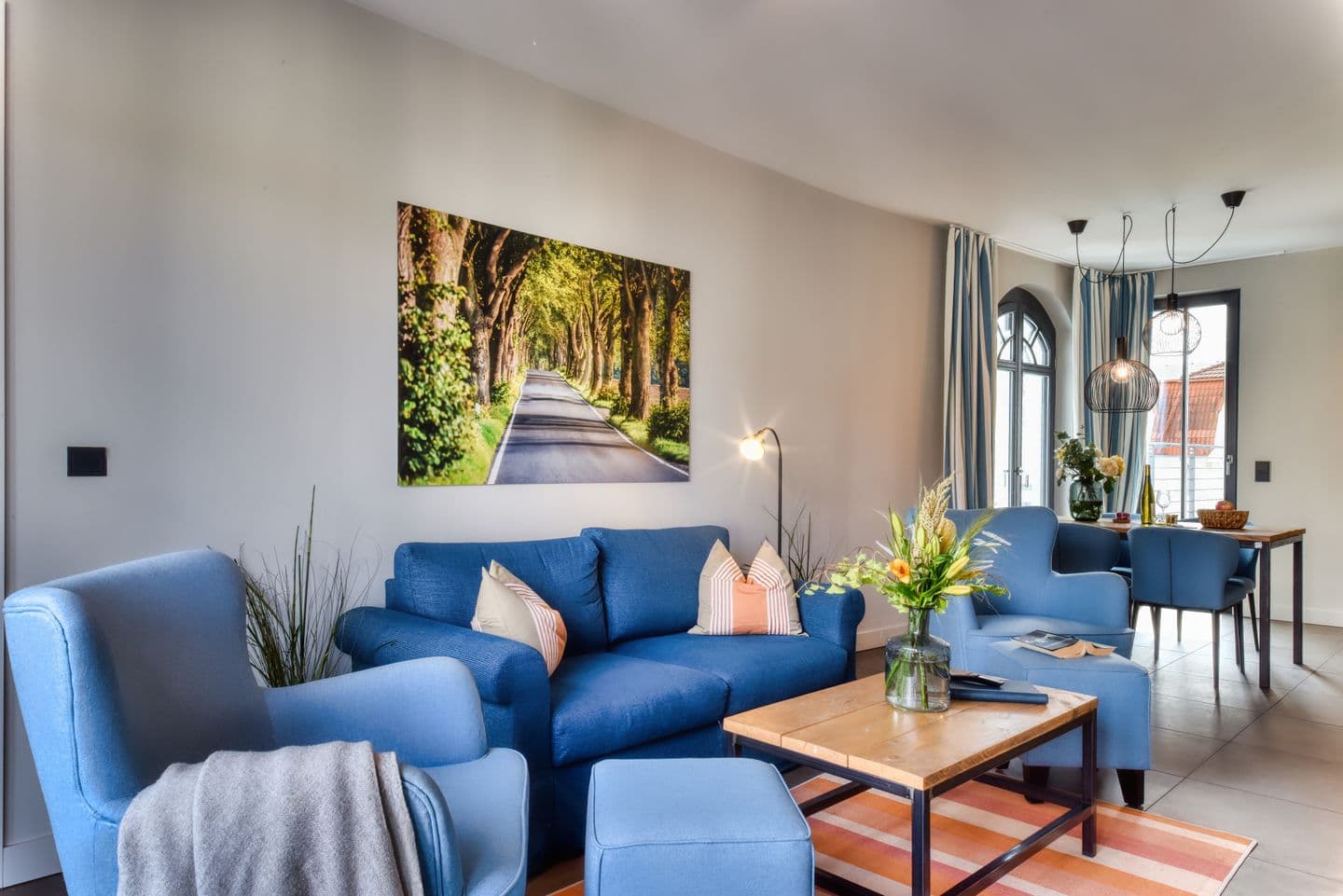 Ferienwohnung Horizonte-Loft 4 in der Villa Martha Binz in Binz – Wohnzimmer
