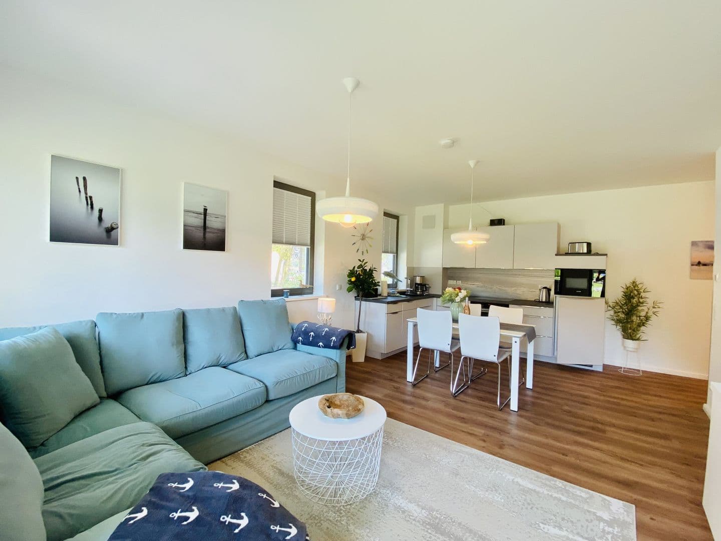 Ferienwohnung Inselglück 3 Parkvillen Carlota und Candela Baabe in Baabe – Wohnzimmer