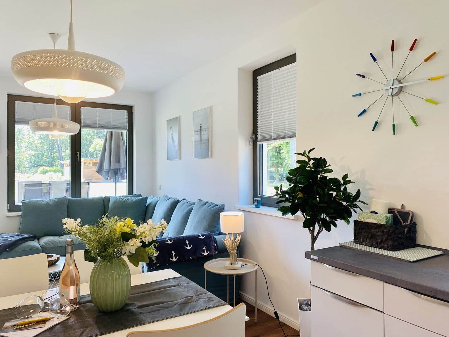 Ferienwohnung Inselglück 3 Parkvillen Carlota und Candela Baabe in Baabe – Wohnzimmer