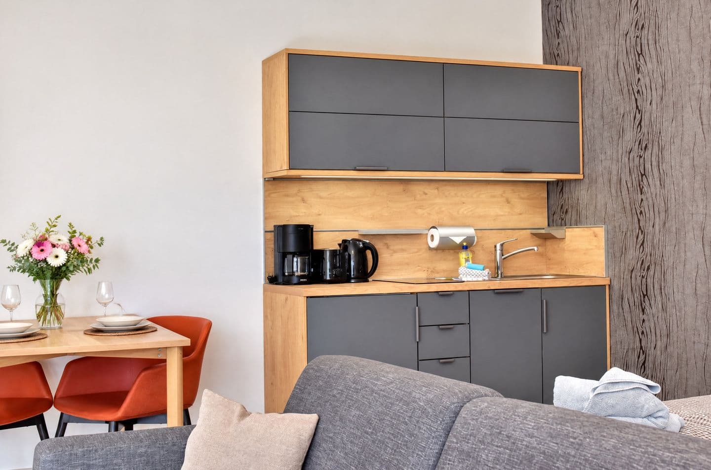Ferienwohnung Kiebitz 16 im Wreecher Idyll Rügen in Wreechen – Küche