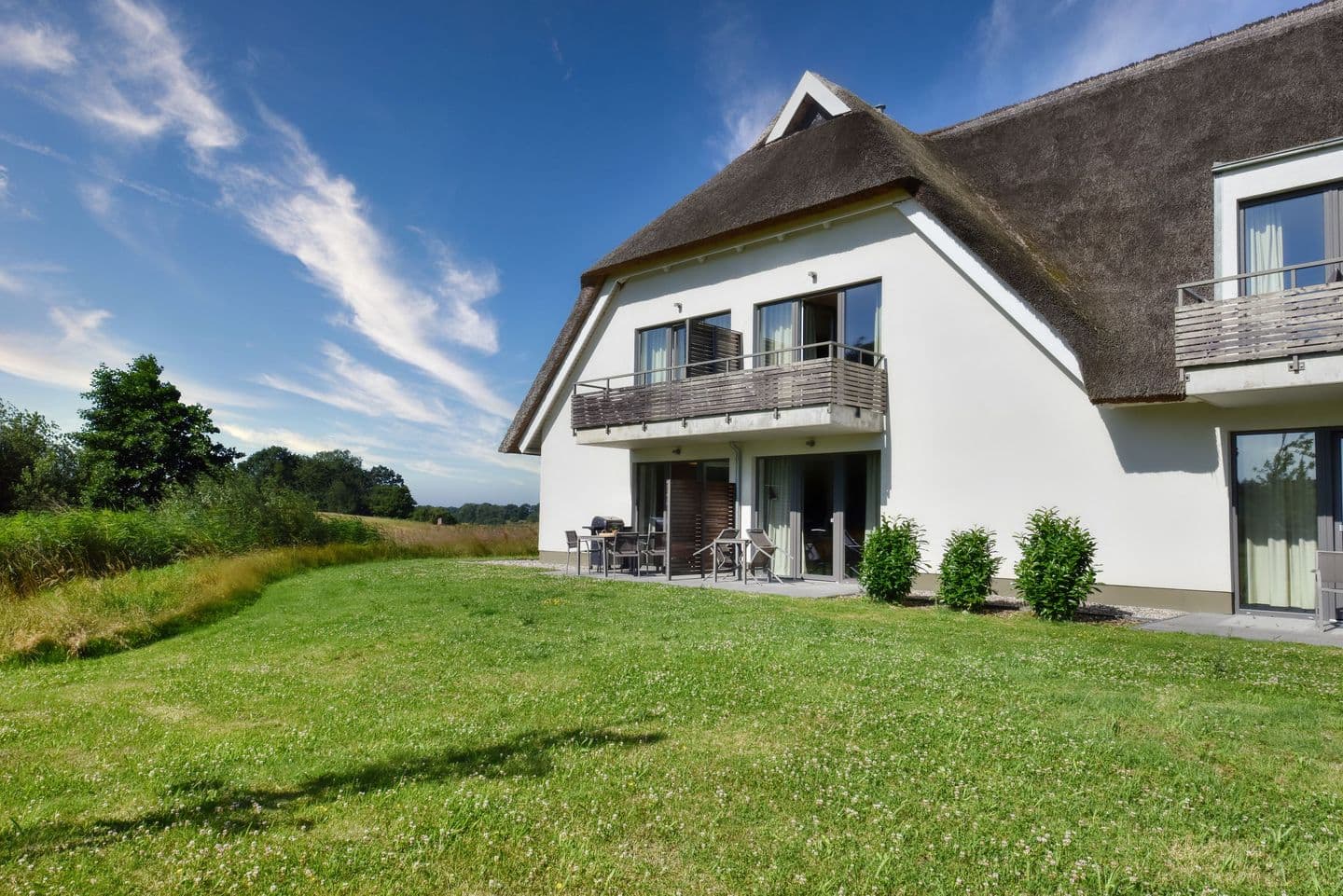 Ferienwohnung Kleiber 21: 31-m²-Studio mit Balkon im Wreecher Idyll in Wreechen – Außenansicht