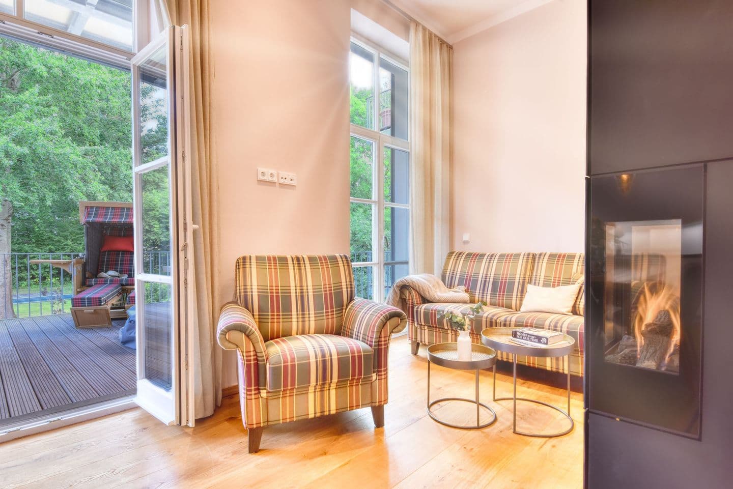 Ferienwohnung Kleine Auszeit in Putbus in Putbus – Wohnzimmer