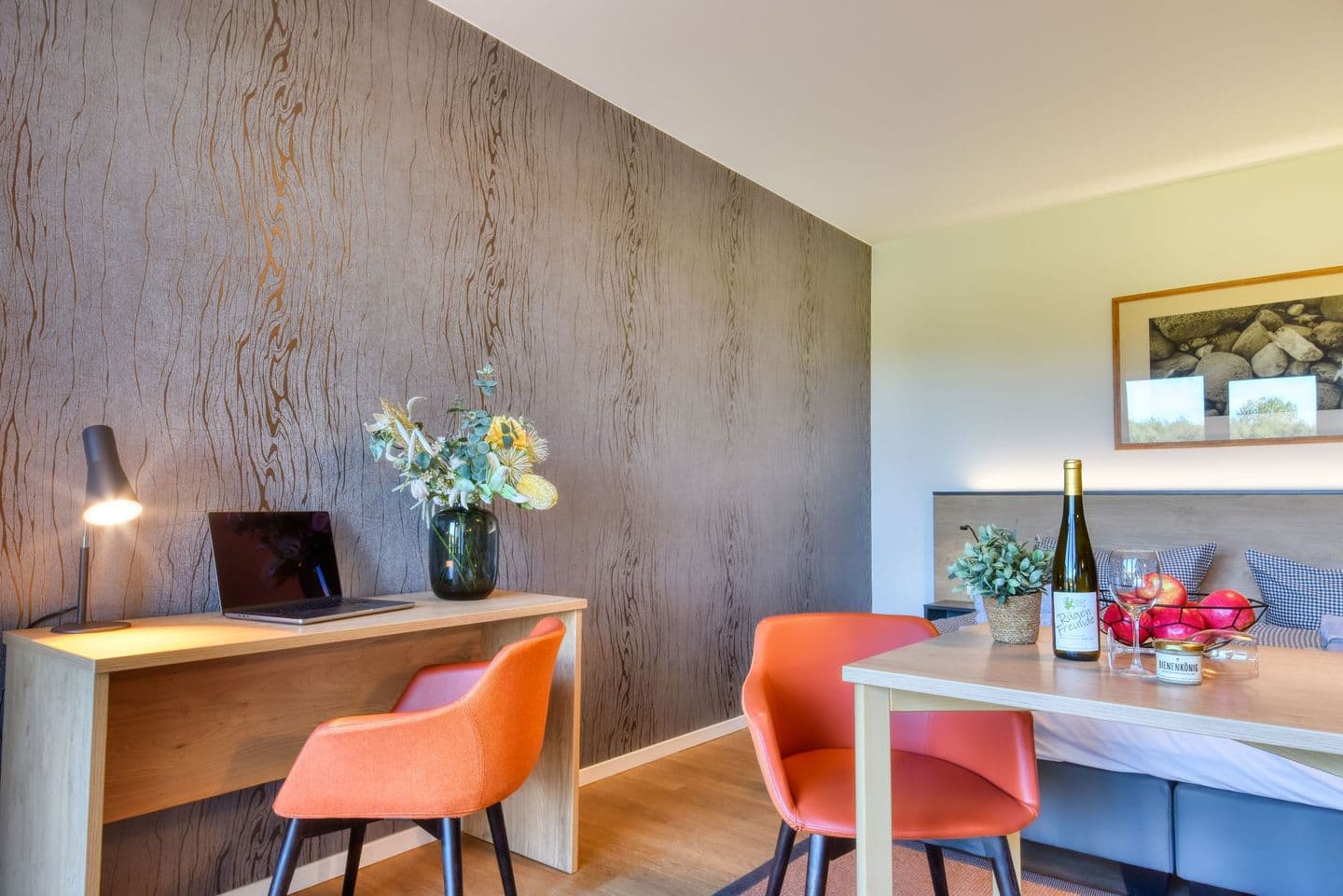 Ferienwohnung Kohlmeise 28 im Wreecher Idyll Rügen in Wreechen – Wohnzimmer