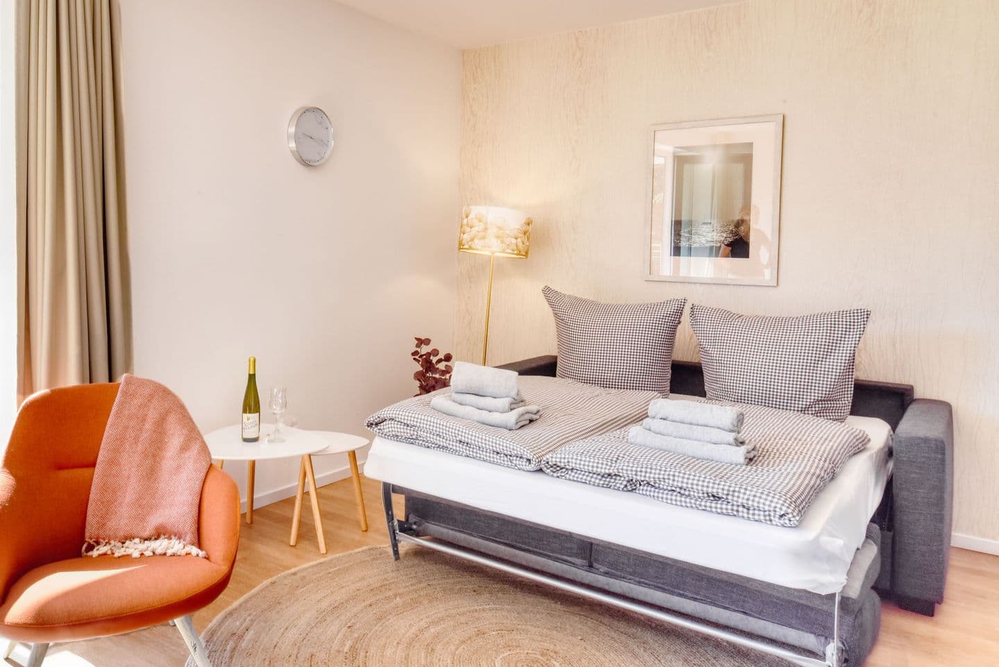 Ferienwohnung Kranich 26 im Wreecher Idyll Rügen in Wreechen – Schlafzimmer