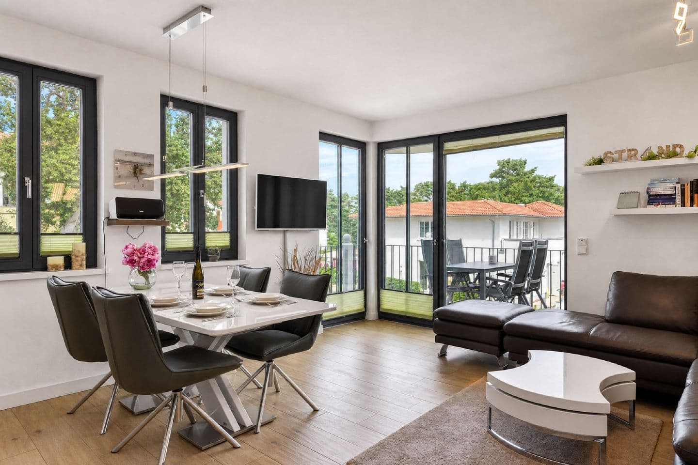 Ferienwohnung "Lachmöwe" in der Villa Andrea Baabe in Baabe – Wohnzimmer