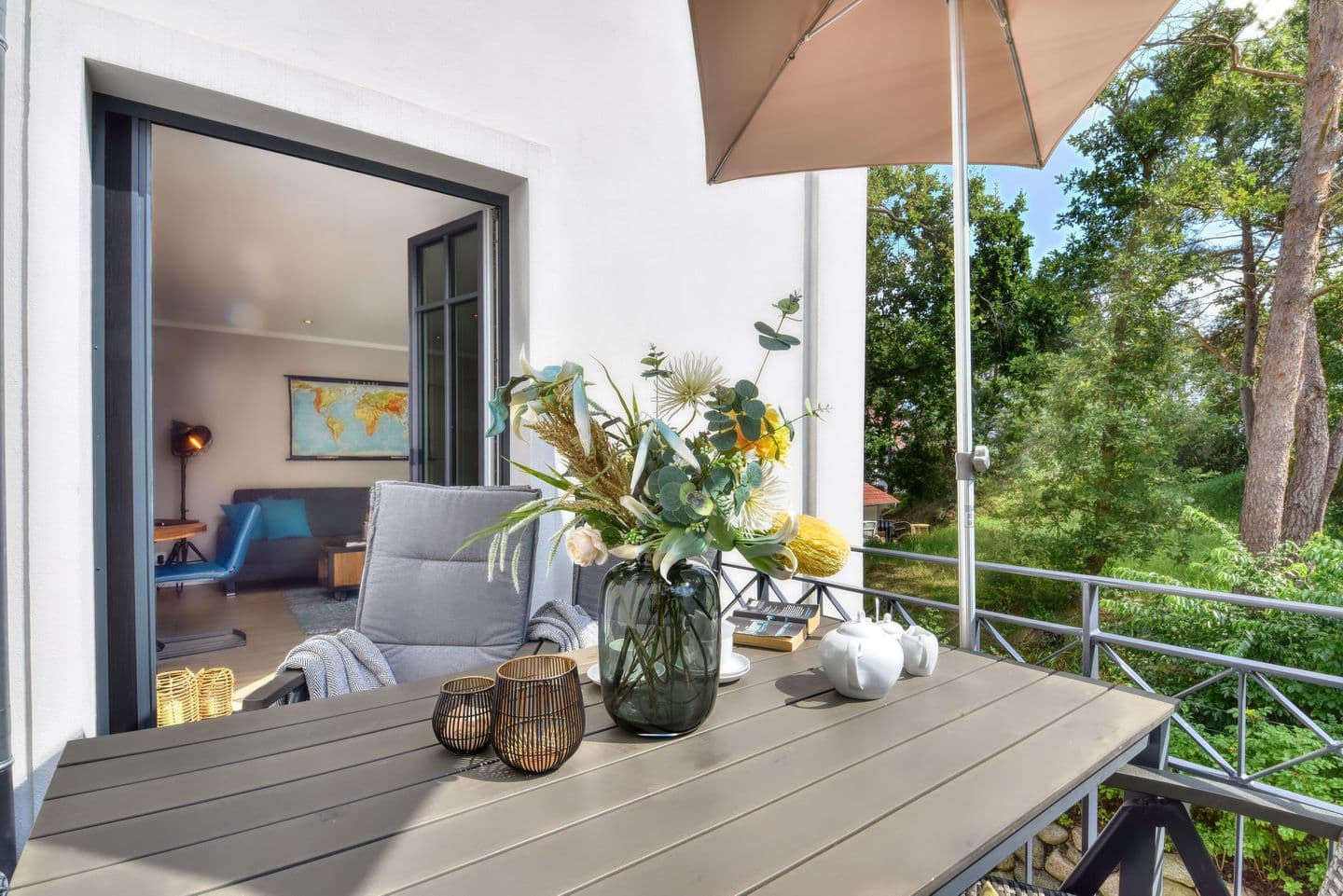 Ferienwohnung Lotsenbude 9 Villa Sofie Binz in Binz – Balkon