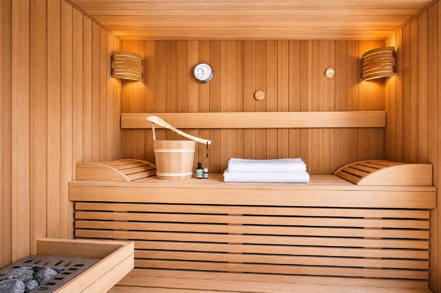 Ferienwohnung Lotsenloft 16 im Haus Düne 7 in Prora – Sauna
