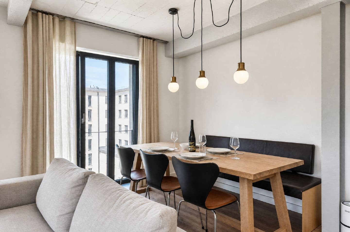 Ferienwohnung Lotsenloft 16 im Haus Düne 7 in Prora – Wohnzimmer
