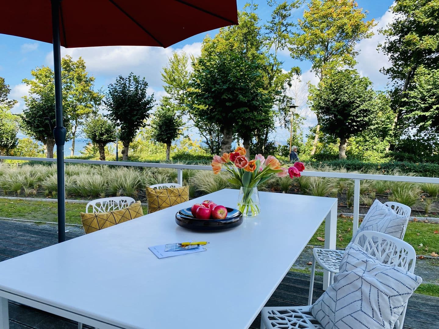 Ferienwohnung Luxus Apartment Küstenblick Sellin in Sellin – Terrasse