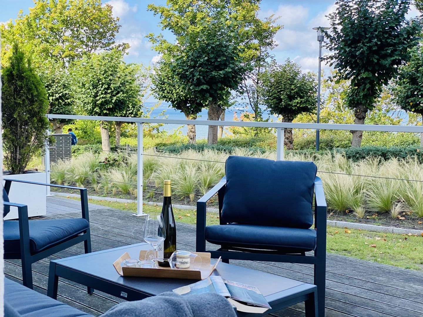 Ferienwohnung Luxus Apartment Küstenblick Sellin in Sellin – Terrasse