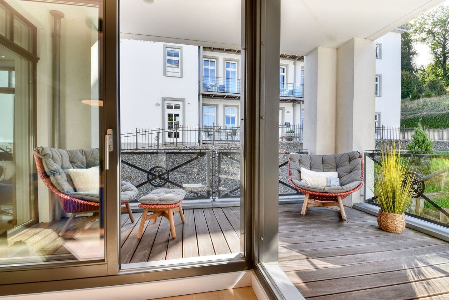 Ferienwohnung Luxus Apartment MeerFreude Sellin in Sellin – Balkon