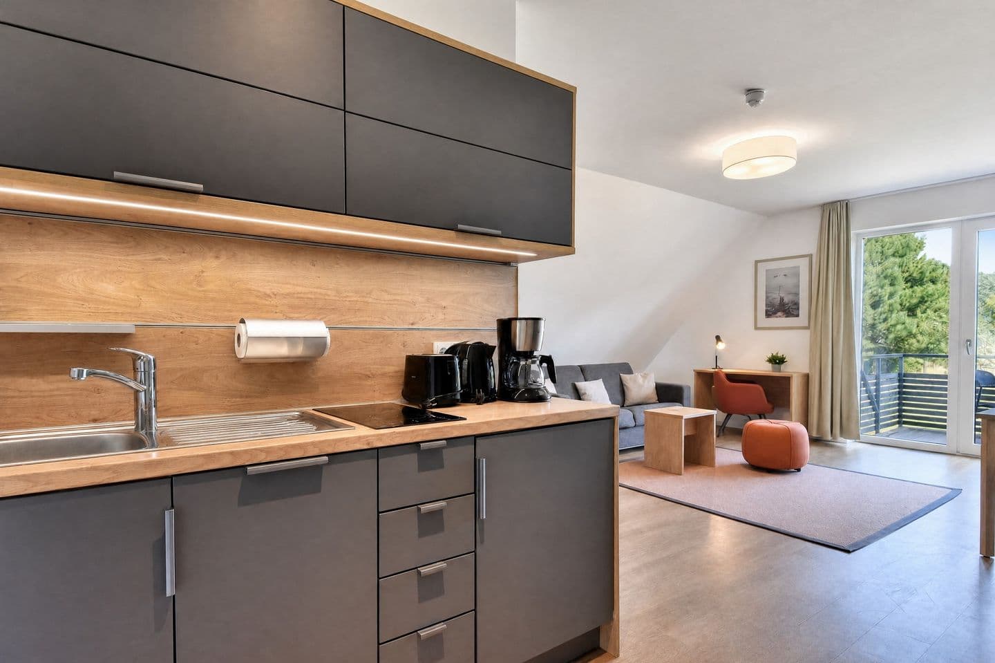 Ferienwohnung Mantelmöwe 32 im Wreecher Idyll Rügen in Wreechen – Küche