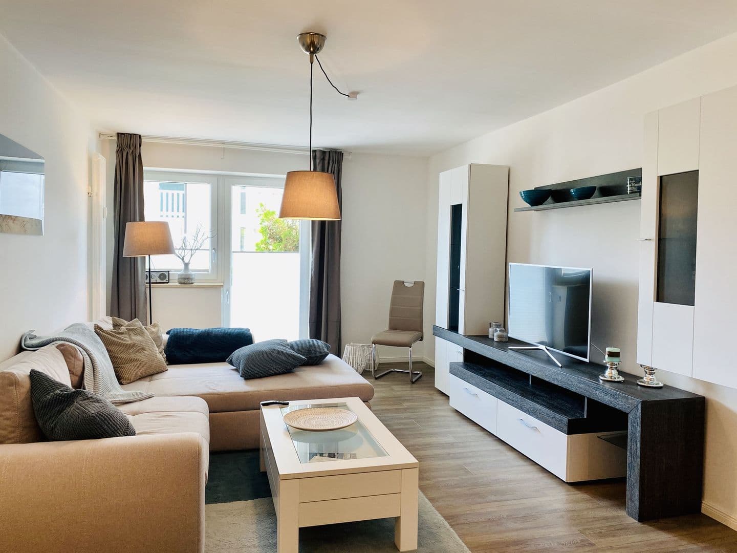 Ferienwohnung Maritimus 7 Haus Strandbummler Baabe in Baabe – Wohnzimmer