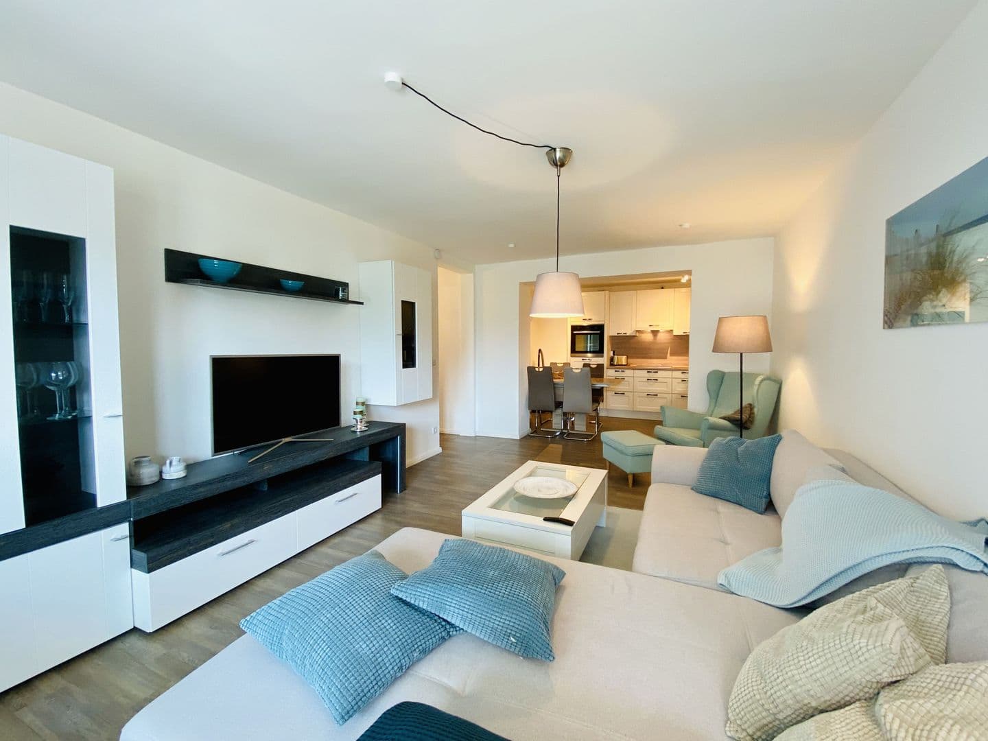 Ferienwohnung Maritimus 7 Haus Strandbummler Baabe in Baabe – Wohnzimmer