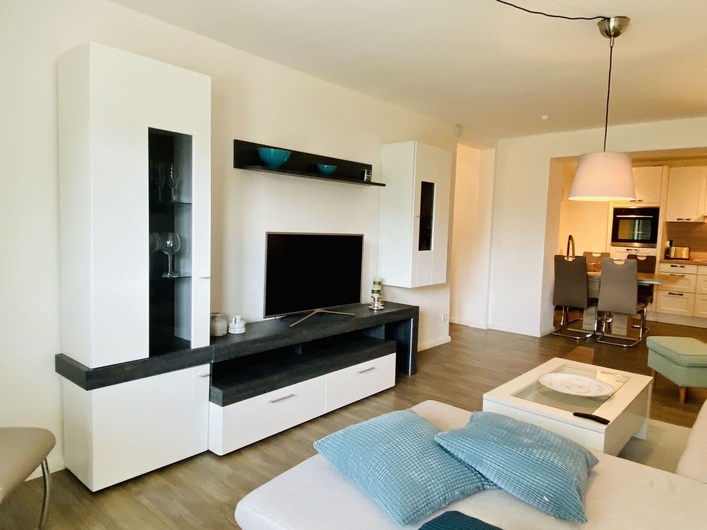 Ferienwohnung Maritimus 7 Haus Strandbummler Baabe in Baabe – Wohnzimmer