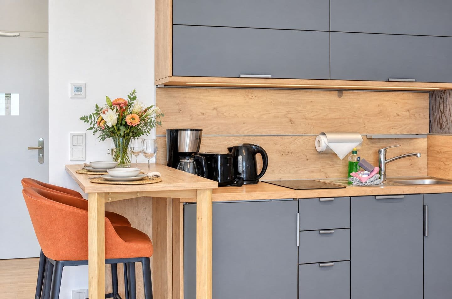 Ferienwohnung Mauersegler 14 im Wreecher Idyll Rügen in Wreechen – Küche