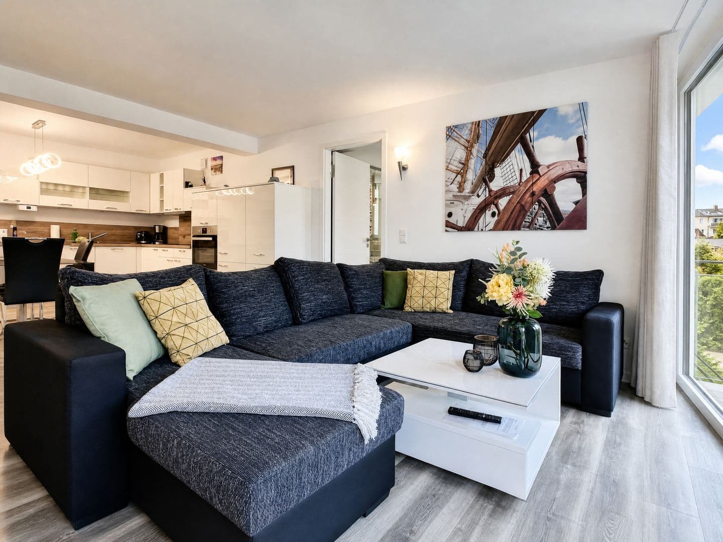 Ferienwohnung Meeresblick Haus Granitz in Prora in Prora – Wohnzimmer