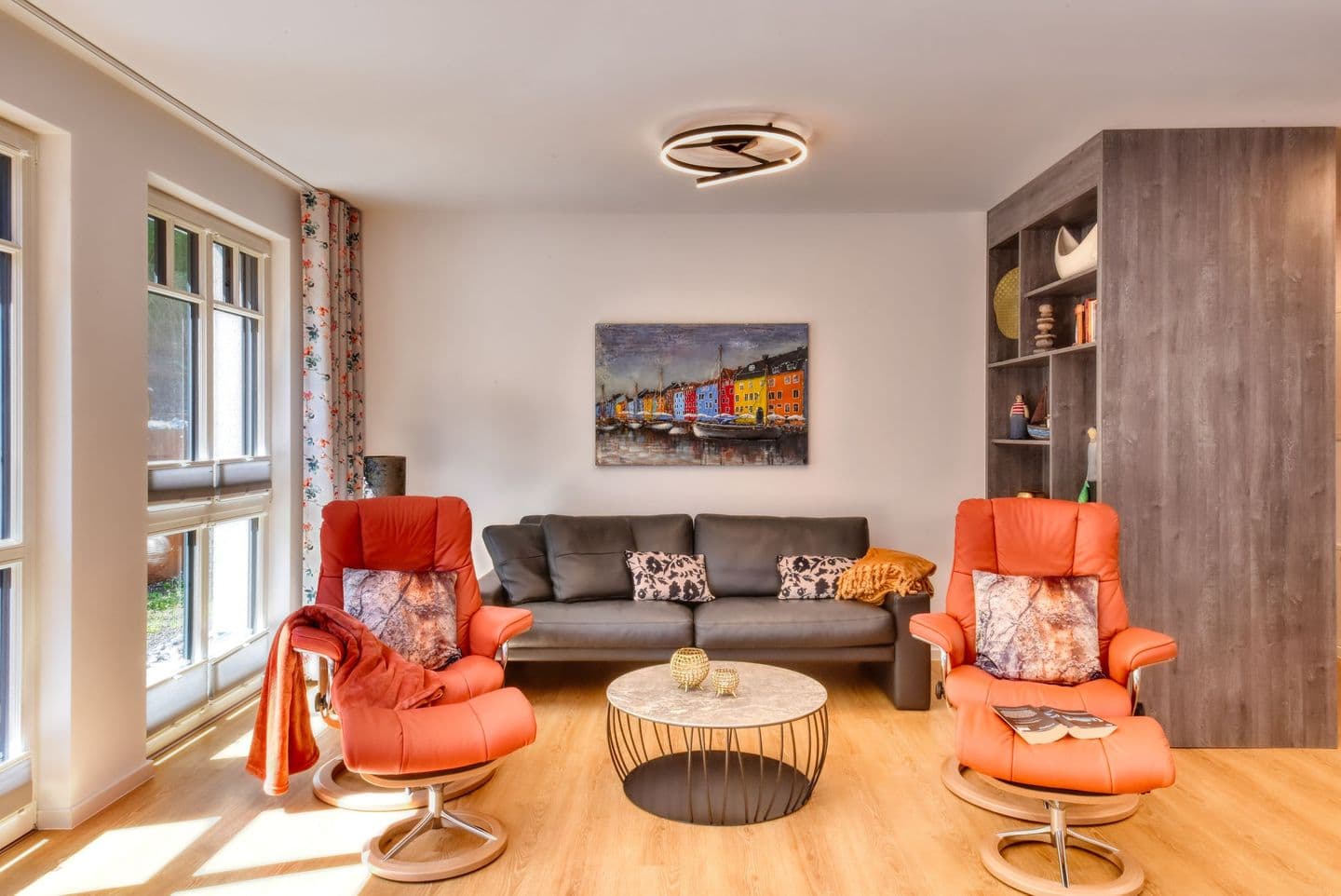 Ferienwohnung Meereslauschen in der Villa Beatrice in Binz – Wohnzimmer