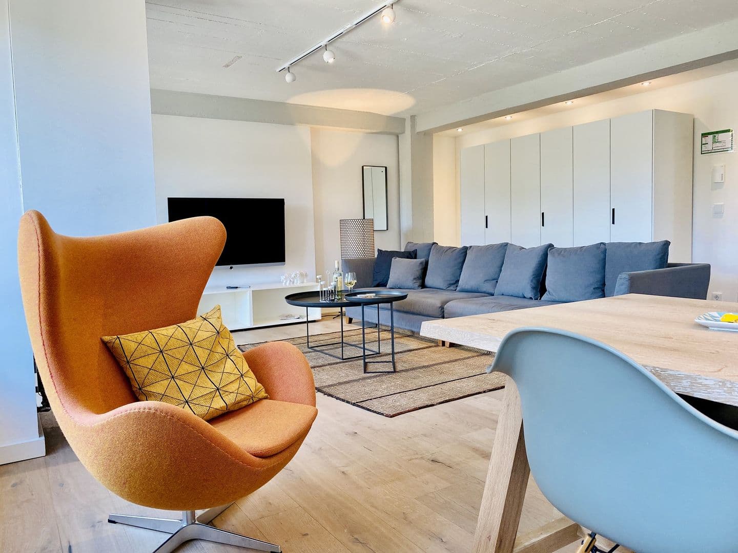 Ferienwohnung Meerloft 13 im Haus Düne 7 Prora in Prora – Wohnzimmer