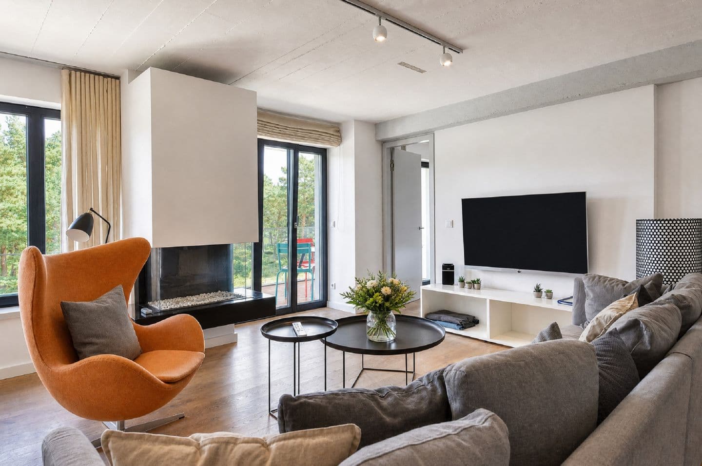 Ferienwohnung Meerloft 13 im Haus Düne 7 Prora in Prora – Wohnzimmer