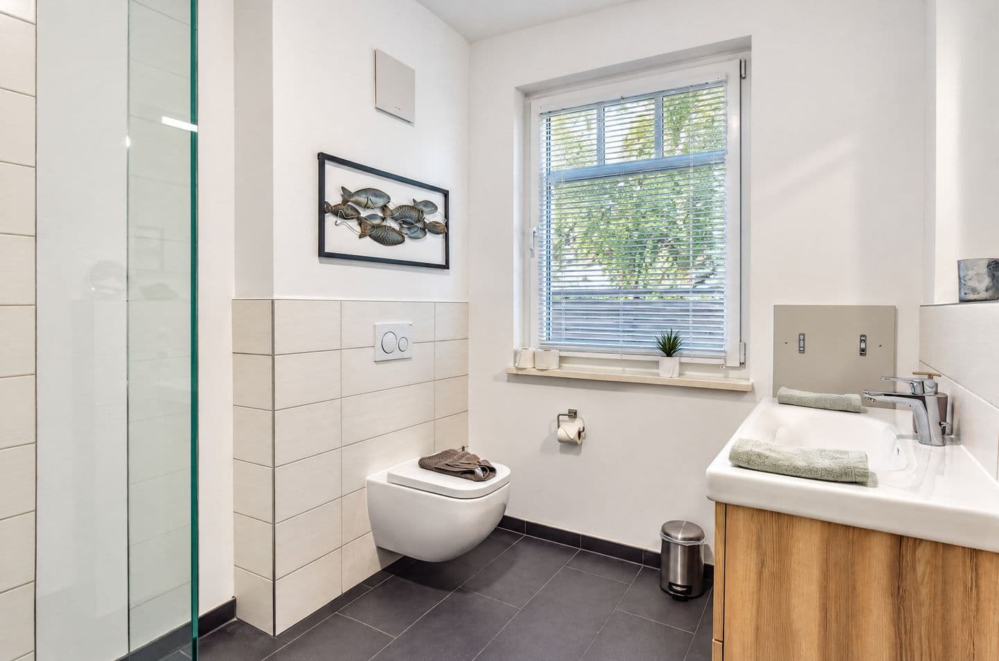 Ferienwohnung Meerzeit 5 in der Villa Düne Binz in Binz – Badezimmer