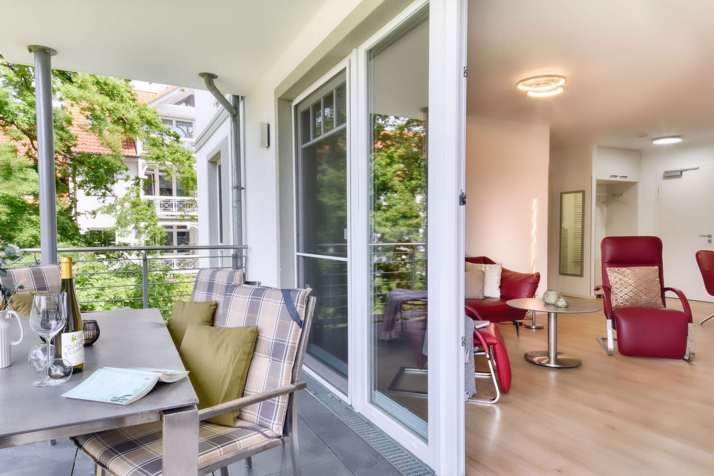 Ferienwohnung Meerzeit 5 in der Villa Düne Binz in Binz – Balkon