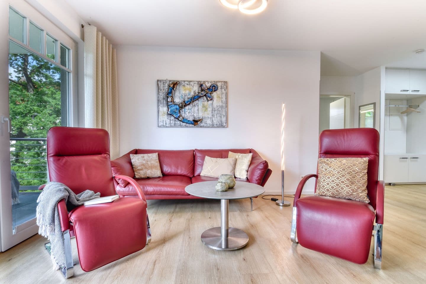 Ferienwohnung Meerzeit 5 in der Villa Düne Binz in Binz – Wohnzimmer