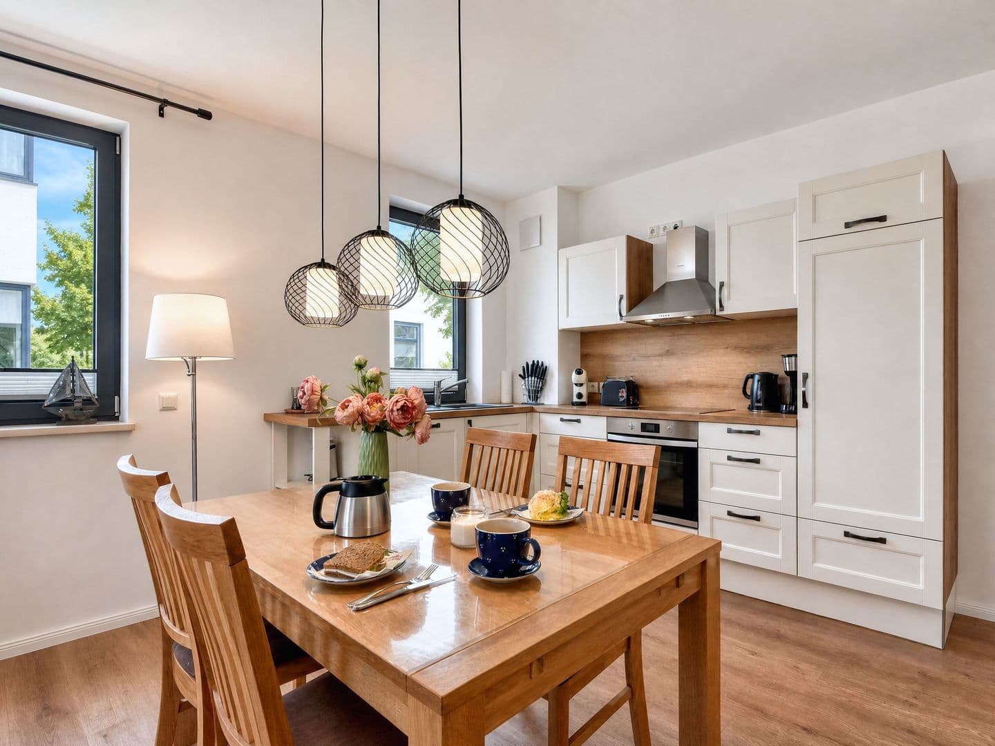 Ferienwohnung Meerzeit Parkvillen 11 Carlota und Candela Baabe in Baabe – Küche