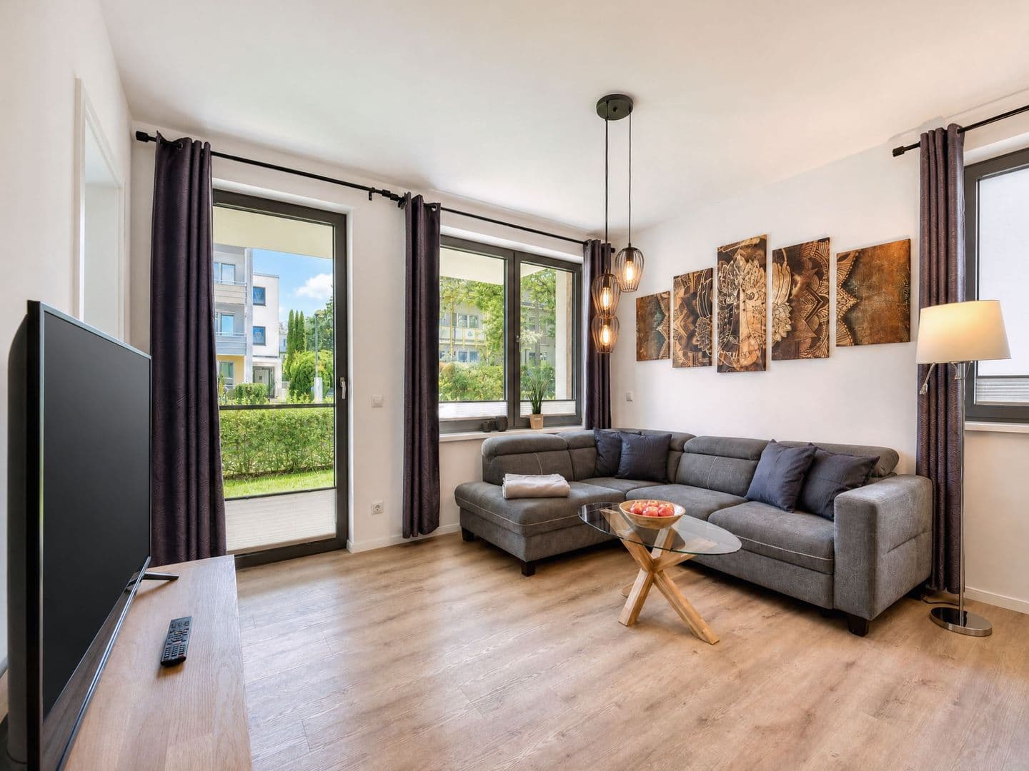 Ferienwohnung Meerzeit Parkvillen 11 Carlota und Candela Baabe in Baabe – Wohnzimmer
