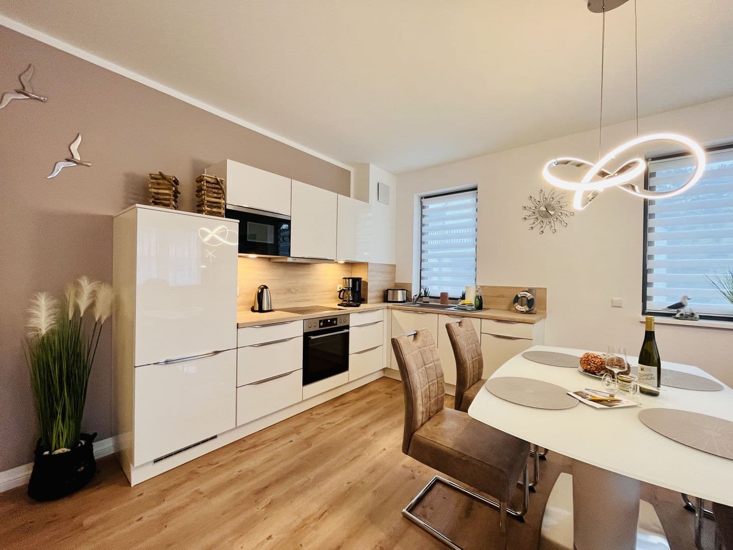 Ferienwohnung Morgensonne 16 Parkvillen Carlota und Candela Baabe in Baabe – Küche