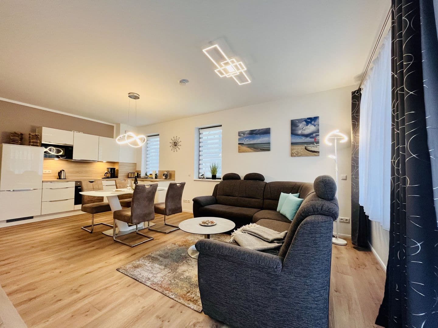 Ferienwohnung Morgensonne 16 Parkvillen Carlota und Candela Baabe in Baabe – Wohnzimmer