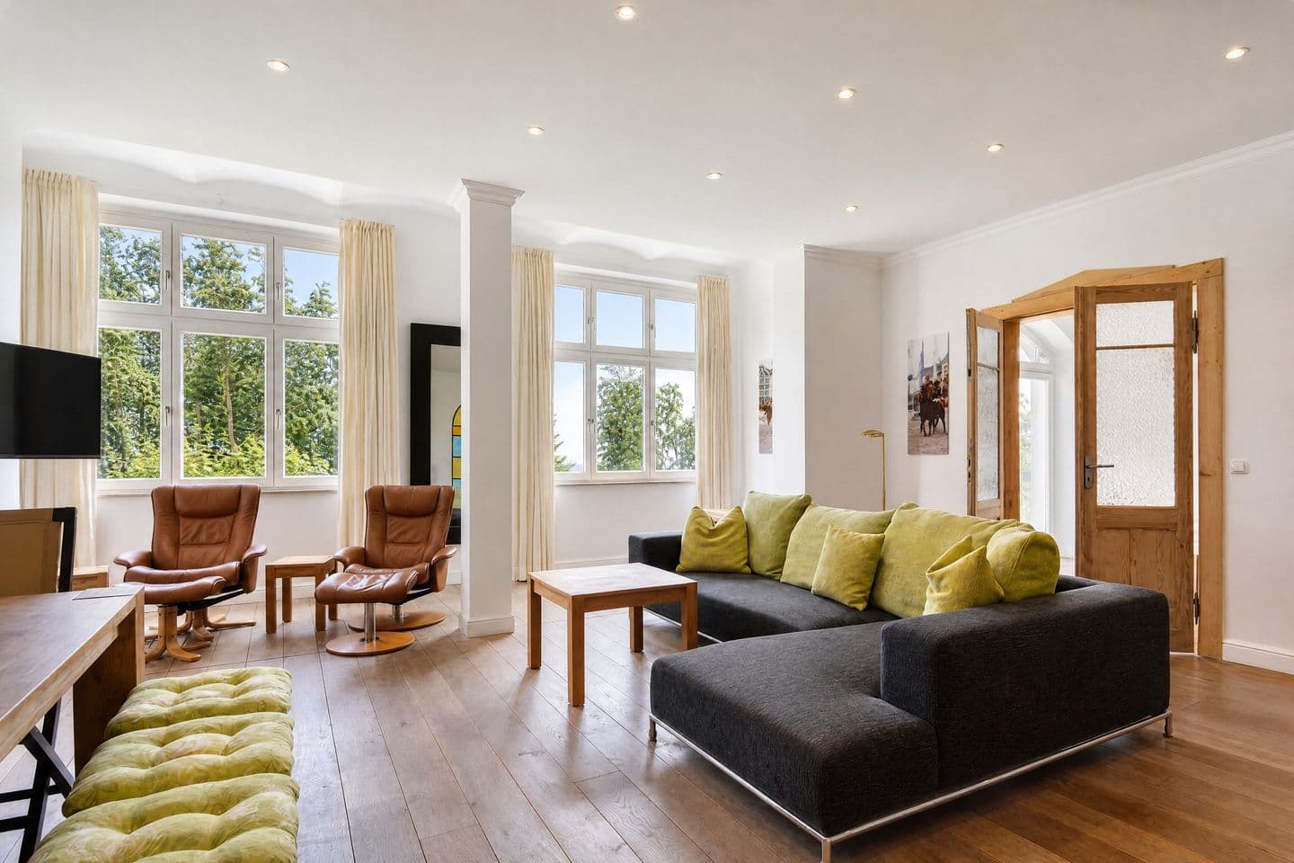 Ferienwohnung Muschel in der Villa Rex Sellin in Sellin – Wohnzimmer
