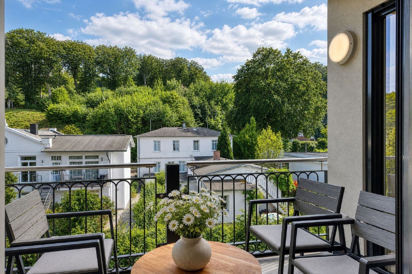 Ferienwohnung Muschelzeit in der Villa Chloe Binz in Binz – Balkon