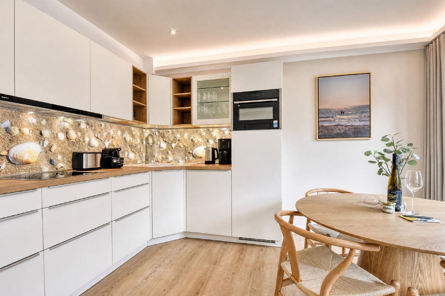 Ferienwohnung Muschelzeit in der Villa Chloe Binz in Binz – Küche