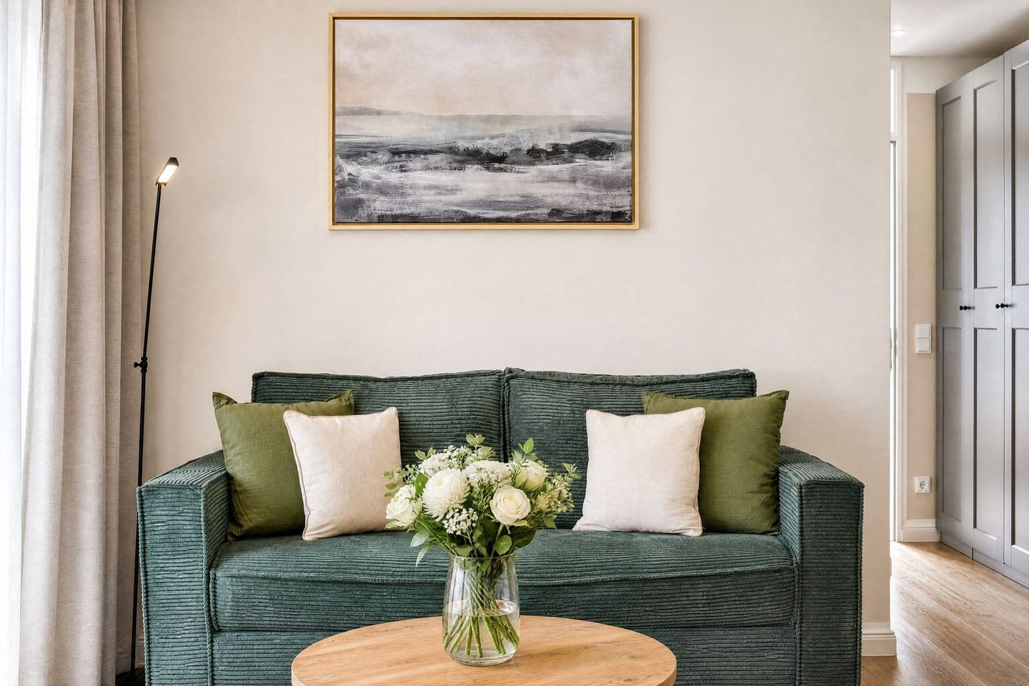 Ferienwohnung Muschelzeit in der Villa Chloe Binz in Binz – Wohnzimmer