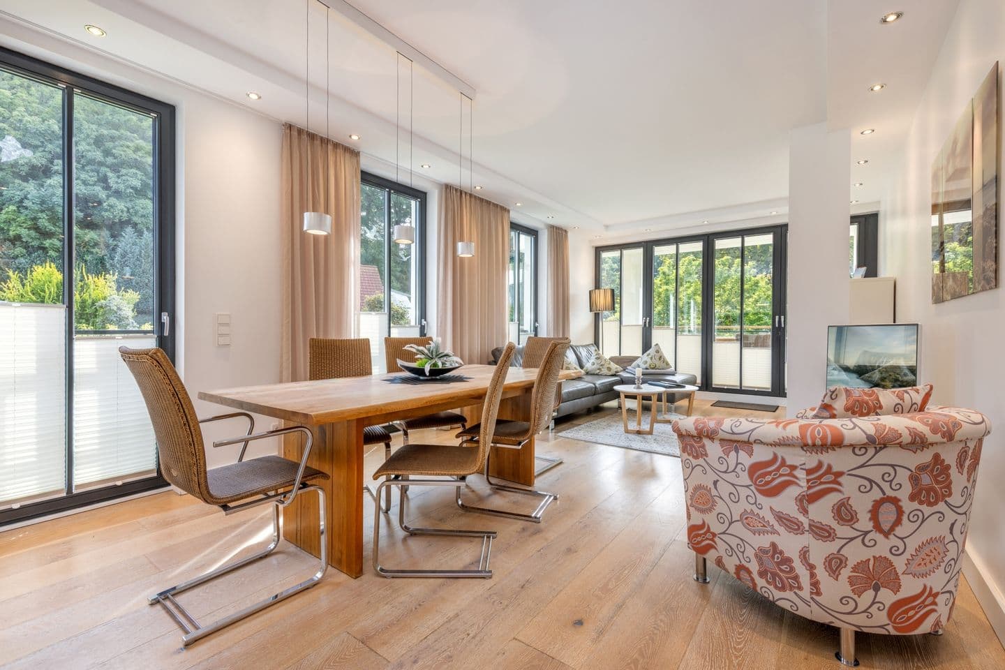Ferienwohnung Nachtigall 13 in Villa Augustine Binz in Binz – Wohnzimmer