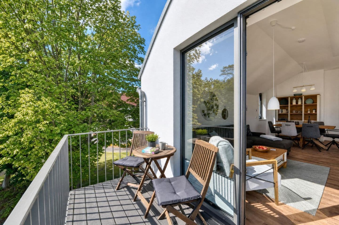 Ferienwohnung Ostseewind 10 Parkvillen Carlota und Candela Baabe in Baabe – Balkon