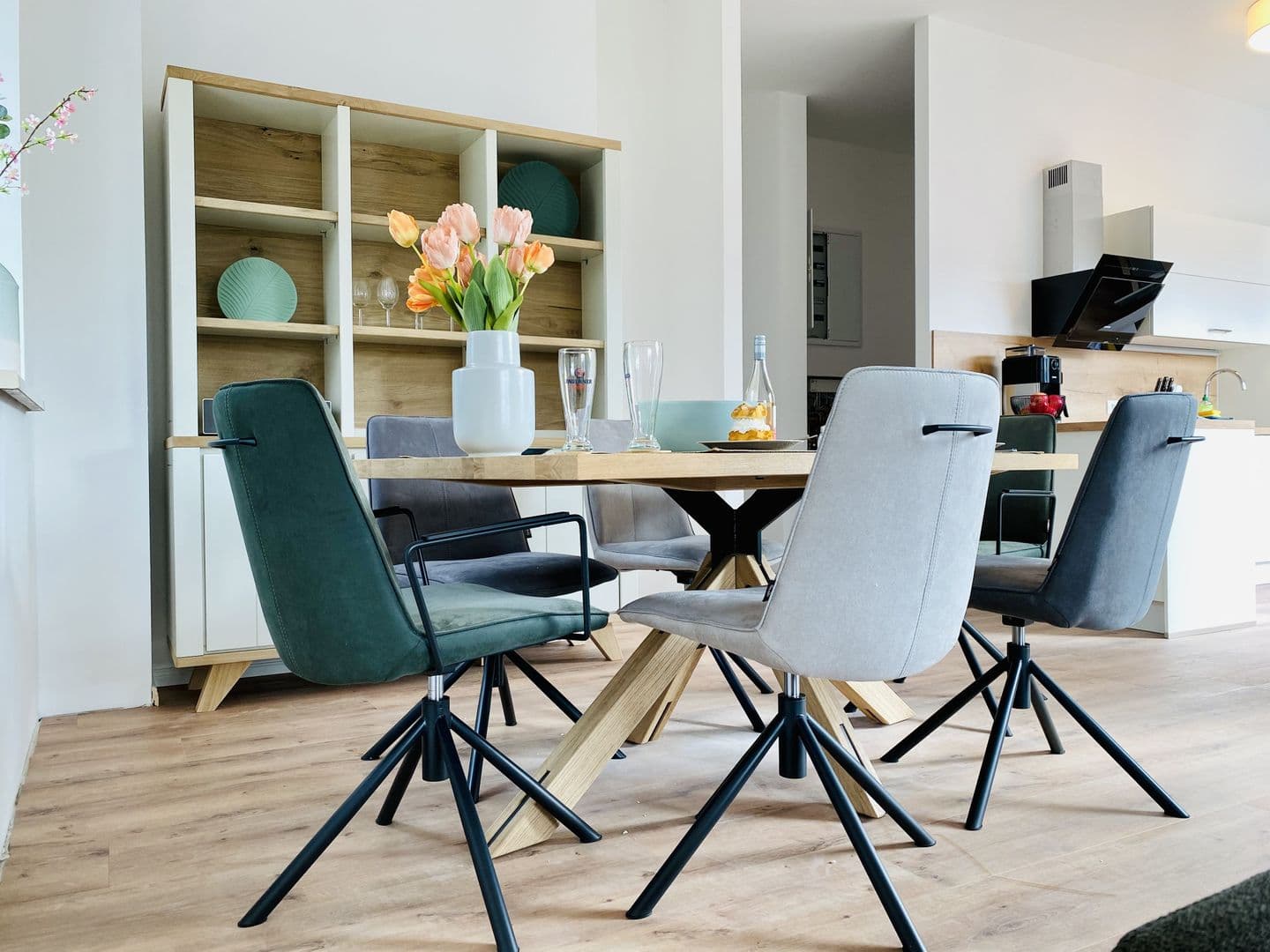 Ferienwohnung Ostseewind 10 Parkvillen Carlota und Candela Baabe in Baabe – Küche