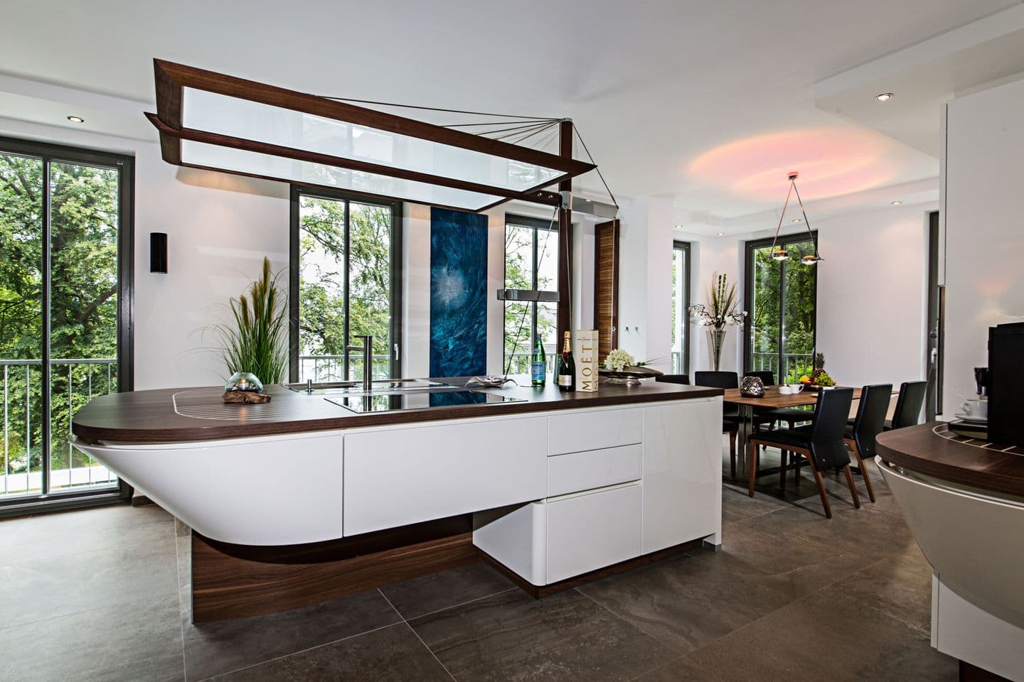 Ferienwohnung Penthouse 27 & SPA / Villa Mathilde Binz in Binz – Küche