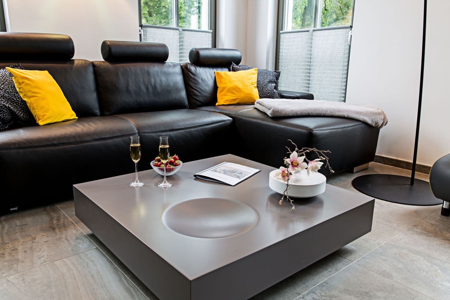 Ferienwohnung Penthouse 27 & SPA / Villa Mathilde Binz in Binz – Wohnzimmer