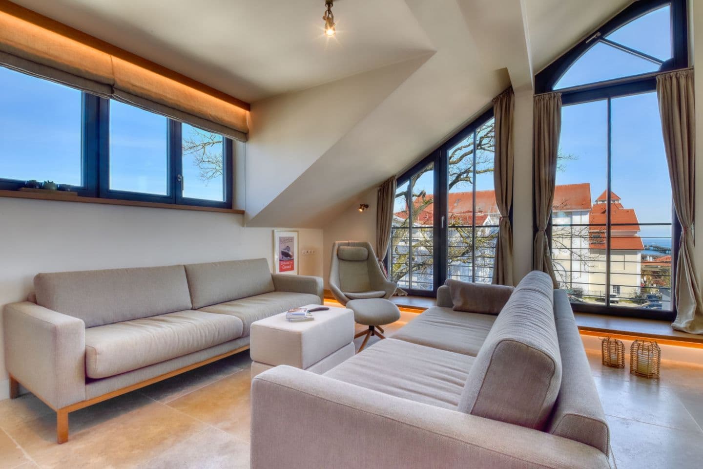 Ferienwohnung Penthouse 7 / Villa Martha Binz in Binz – Wohnzimmer