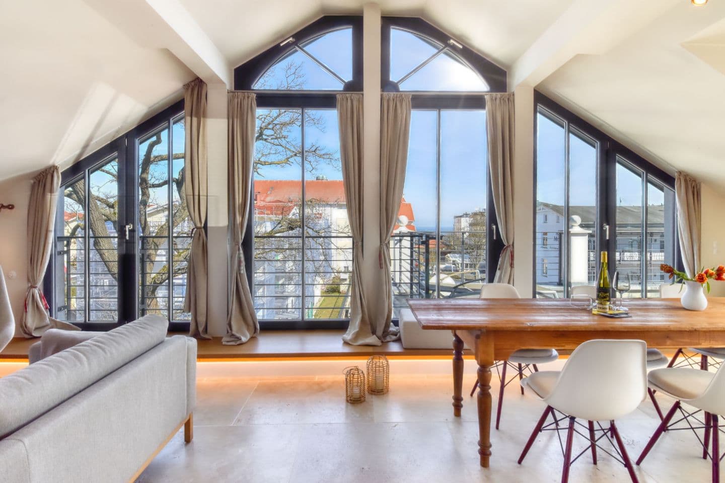 Ferienwohnung Penthouse 7 / Villa Martha Binz in Binz – Wohnzimmer