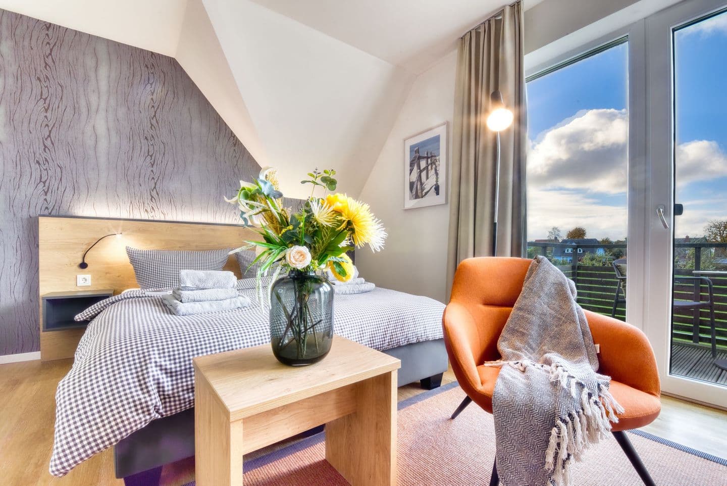 Ferienwohnung Pfeifente 36 im Wreecher Idyll Rügen in Wreechen – Wohnzimmer