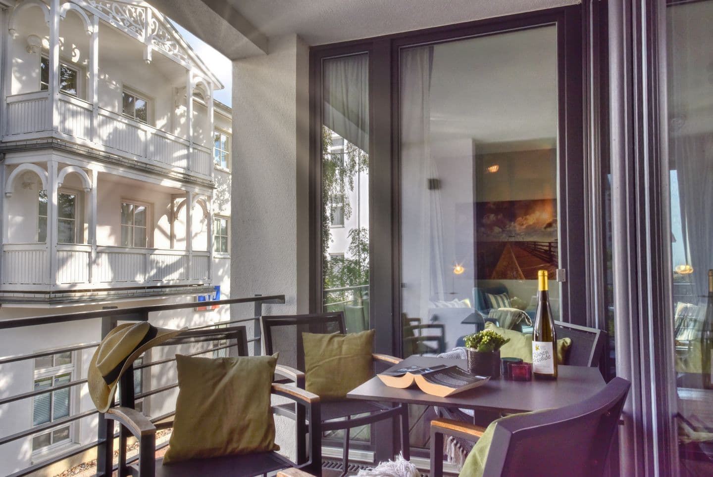 Ferienwohnung Reetkoje 2 in der Villa Martha Binz in Binz – Terrasse