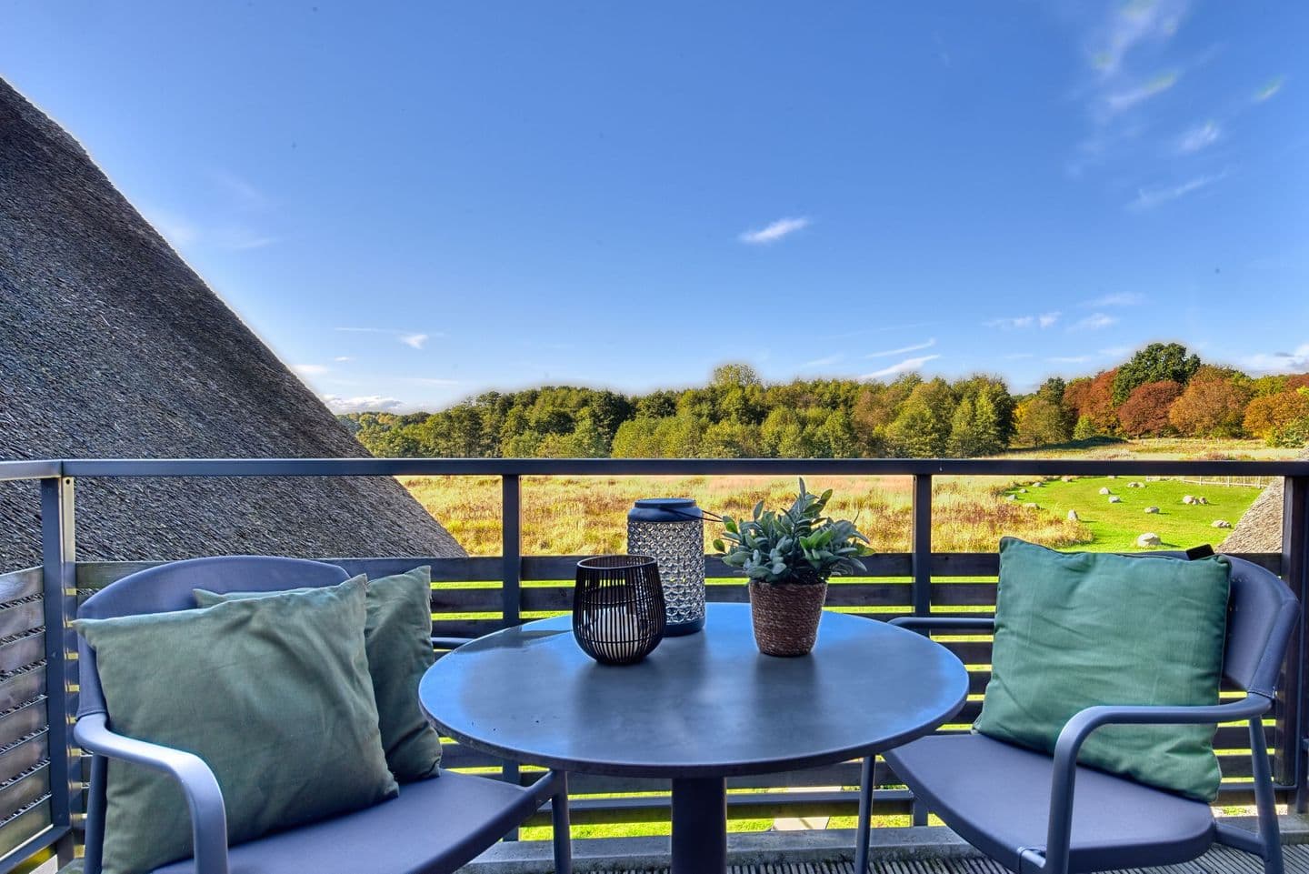 Ferienwohnung Rotkehlchen 40 im Wreecher Idyll Rügen in Wreechen – Balkon