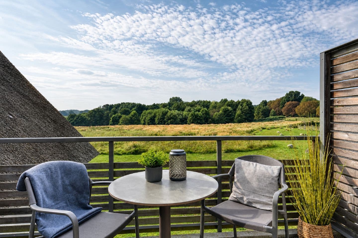 Ferienwohnung Rotkehlchen 40 im Wreecher Idyll Rügen in Wreechen – Terrasse