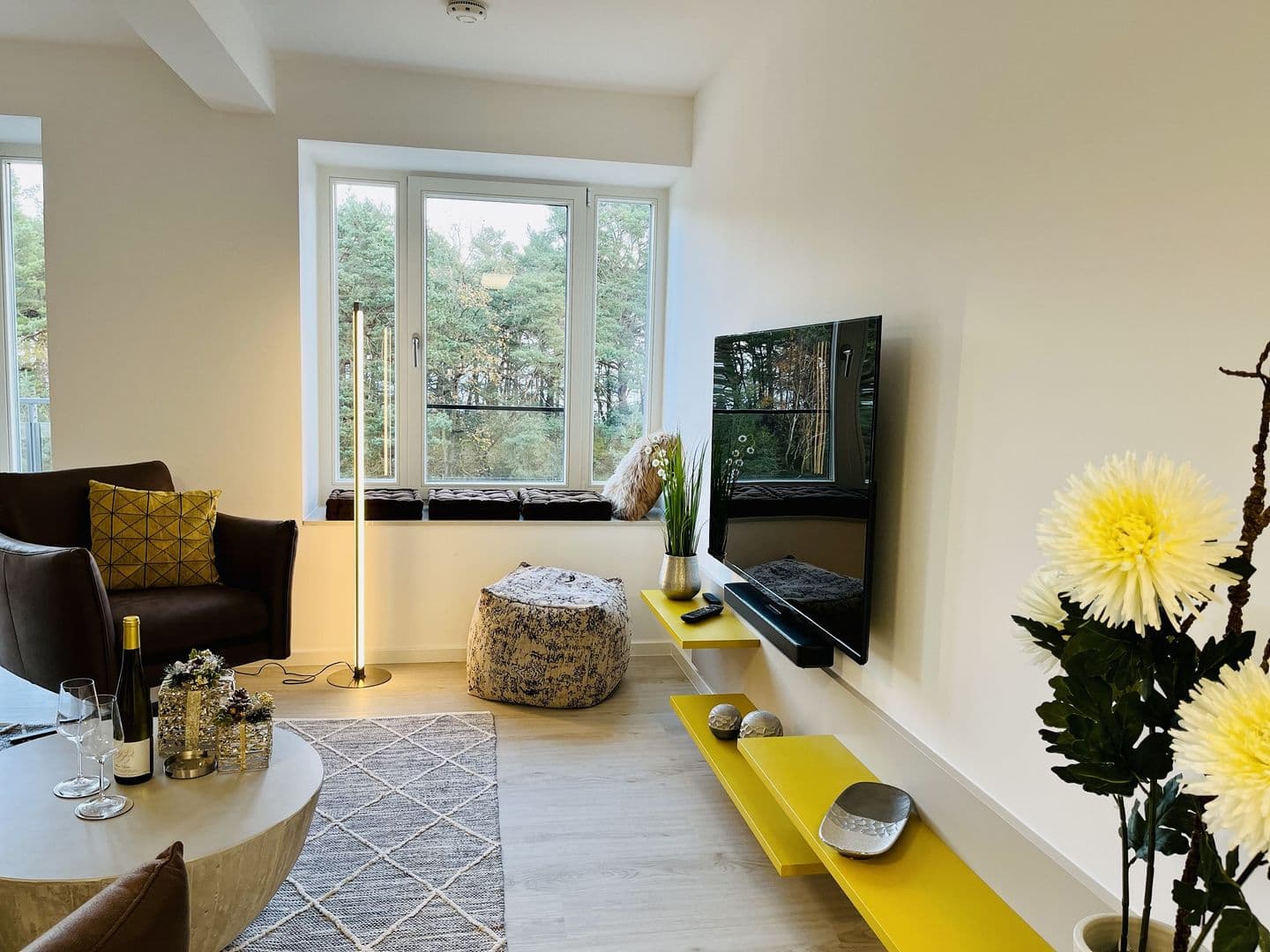 Ferienwohnung Ruhepol im Haus Zudar Prora in Prora – Wohnzimmer