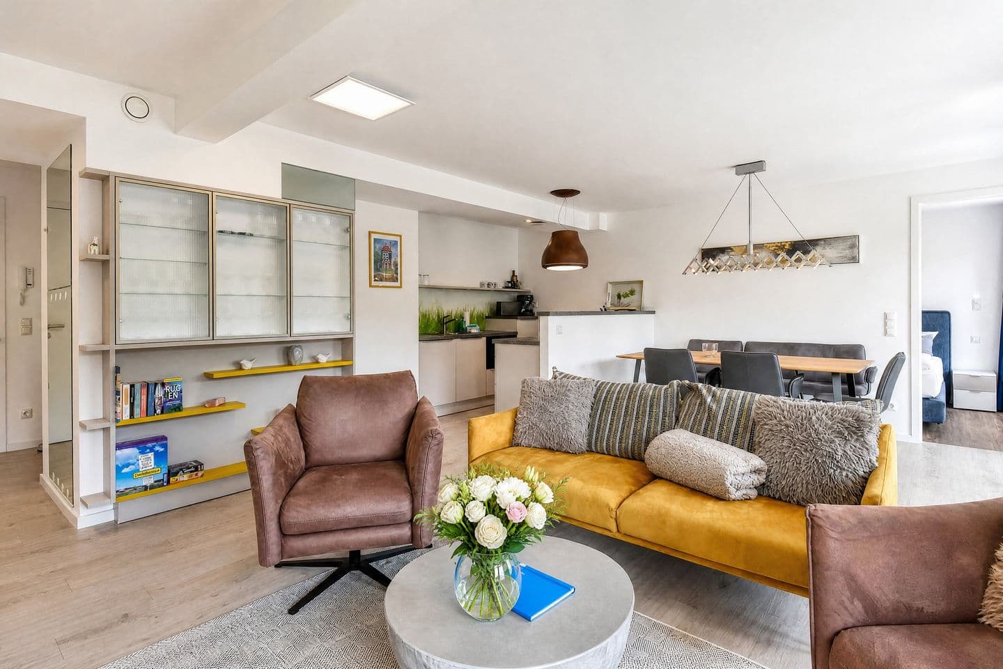 Ferienwohnung Ruhepol im Haus Zudar Prora in Prora – Wohnzimmer