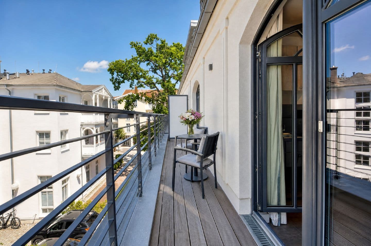 Ferienwohnung Sandbank 6 in der Villa Martha Binz in Binz – Balkon