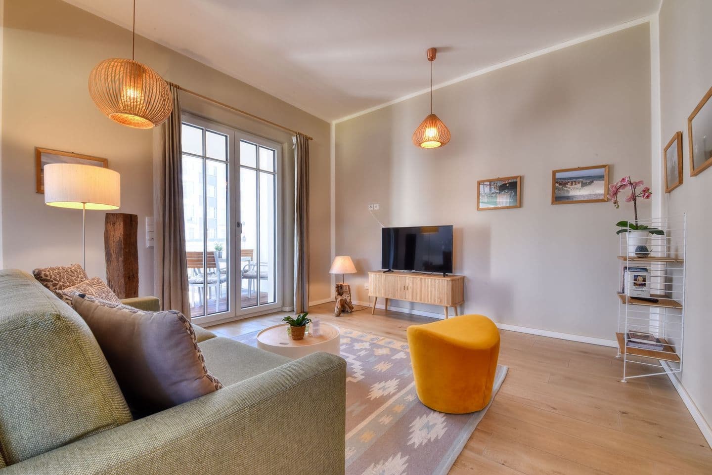 Ferienwohnung Sandkastenliebe 15 in der Villa Sofie Binz in Binz – Wohnzimmer